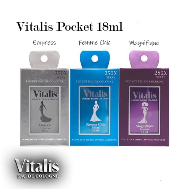 Vitalis Pocket Eau De Cologne 18ml