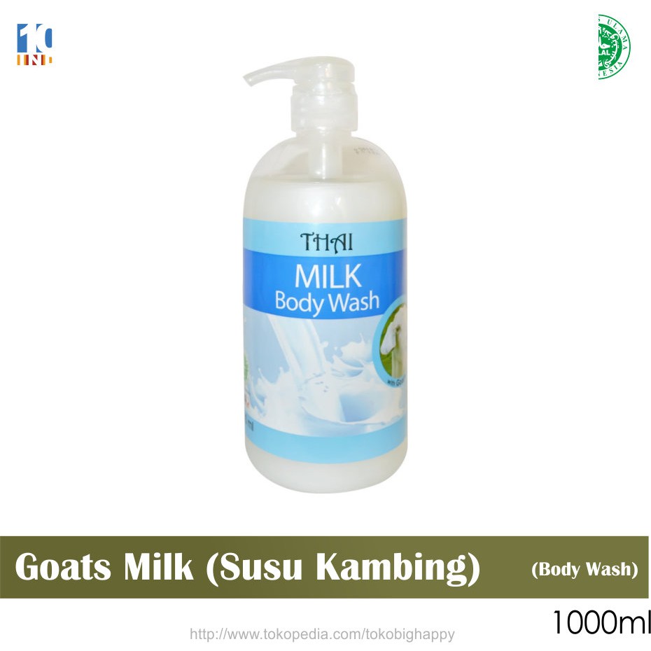 Thai Goats Milk Body Wash 1000ml Sabun Cair Susu Kambing