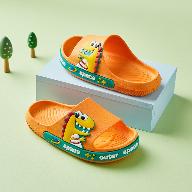 GROSIRTAS LV0127 Sandal Anak Anak Bahan Karet Import Motif Dino Alas Lentur