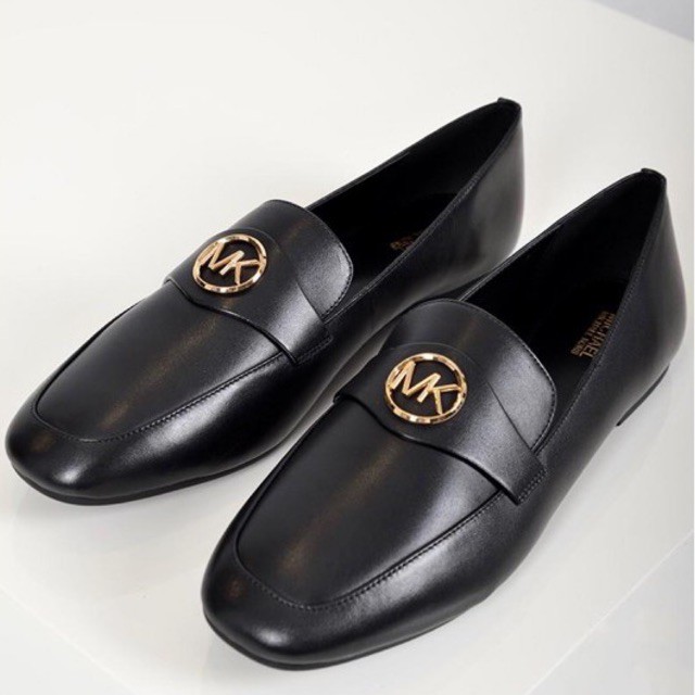 Michael kors MK flat shoes heater loafers black