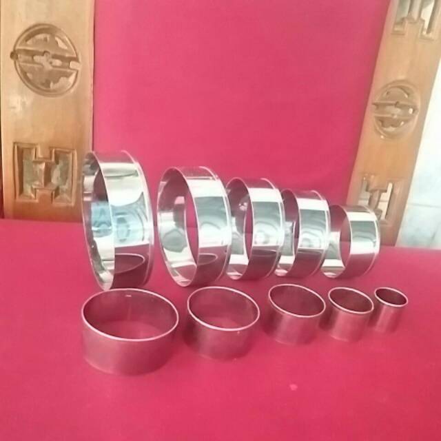 Ring cutter set bulat/cutter kue/cookie kue/cetakan kue/ring cutter set 10/ ring cutter murah