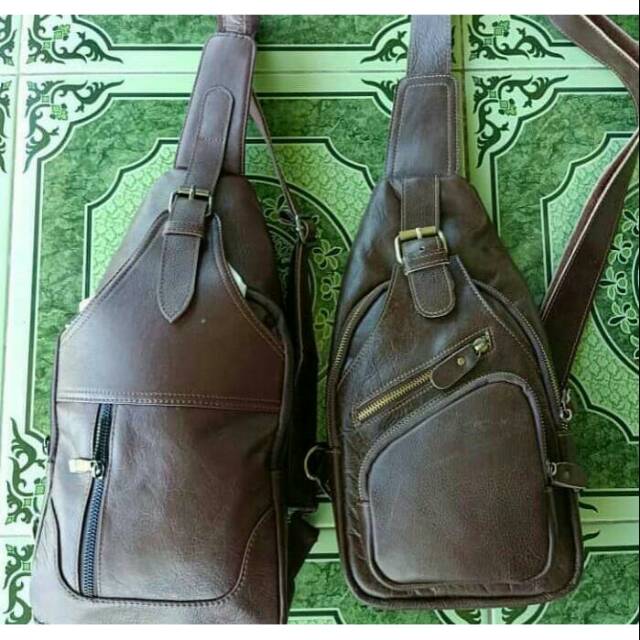 Tas slempang Pria Kulit asli Magetan