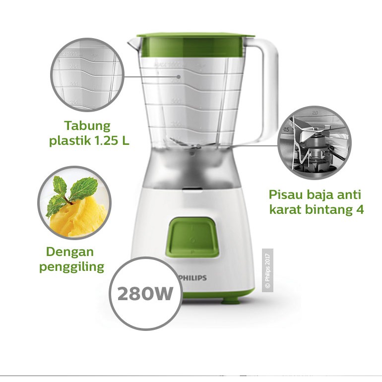 Blender Phillips 1.25L HR 2057/03