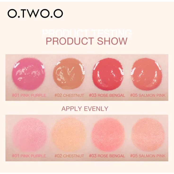 (READY &amp; ORI) O.TWO.O Otwoo Velvet Liquid Natural &amp; Reddish Blush SC023