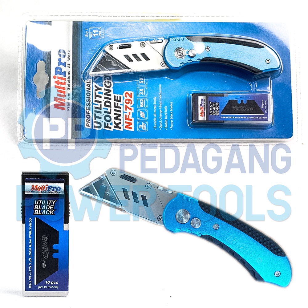 MULTIPRO 792 PISAU CUTTER LIPAT FOLDING KNIFE ALAT PEMOTONG SERBAGUNA