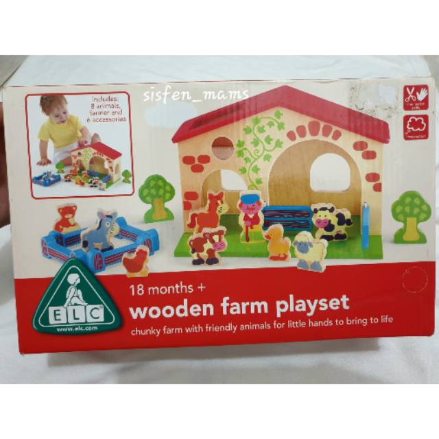 PRELOVED ELC Wooden Series Farm Playset