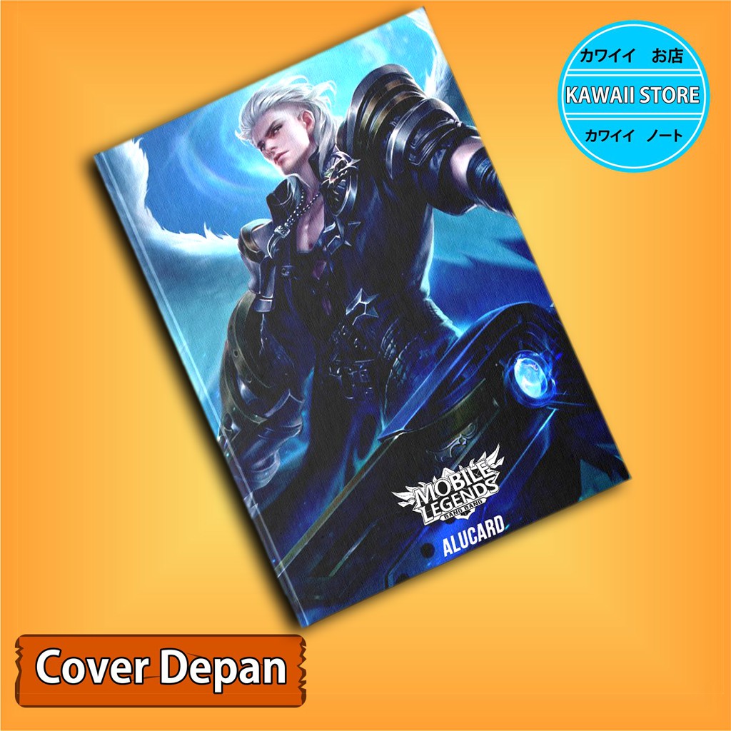 

Notebook / Pocket book Hard Cover Game MLBB ALUCARD uk A5 & A6 / Notes Book