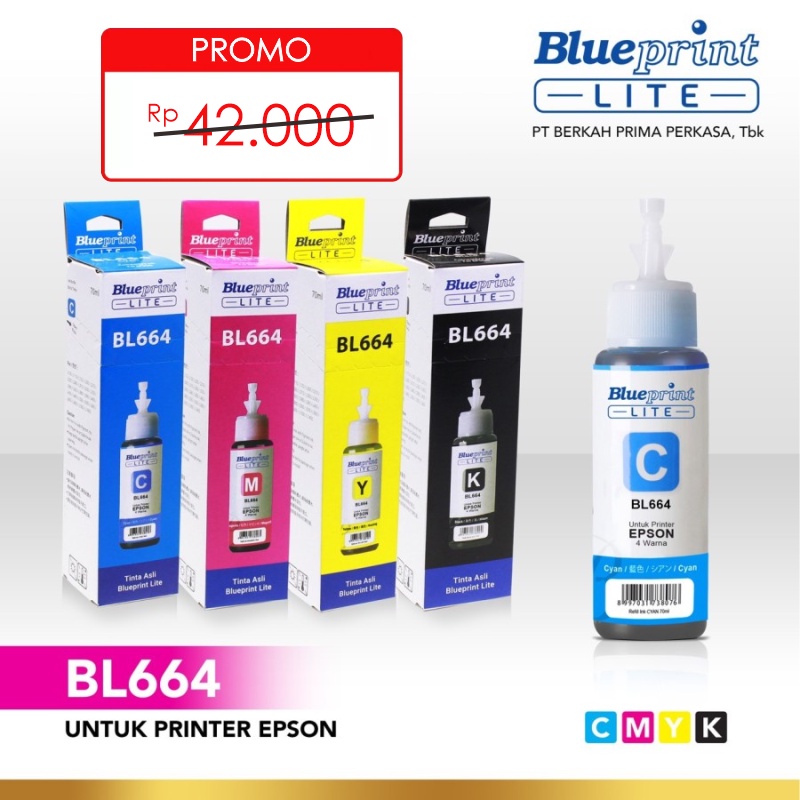 Tinta Epson Blueprint Lite Tinta Printer Epson T664 Tinta Epson L120 L310 L1300