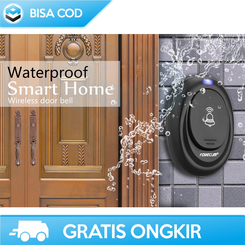 ALARM PINTU RUMAH WIRELESS WATERPROOF ORIGINAL TAFFWARE FORECUM MURAH