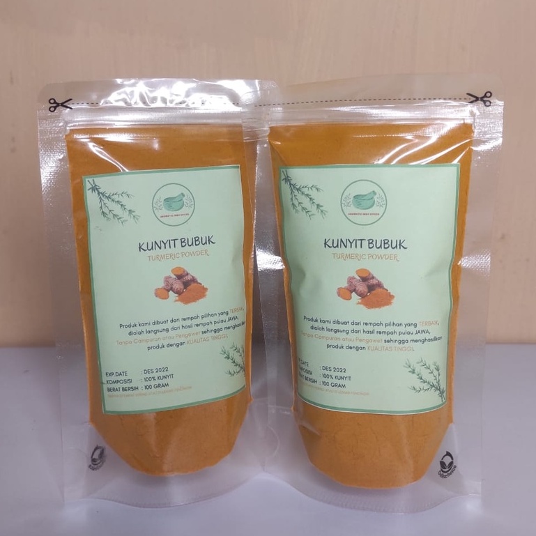 

KUNYIT BUBUK ASLI ISI 100 GRAM / KUALITAS PREMIUM / REMPAH / TURMERIC POWDER / AROMATIC INDO SPICE