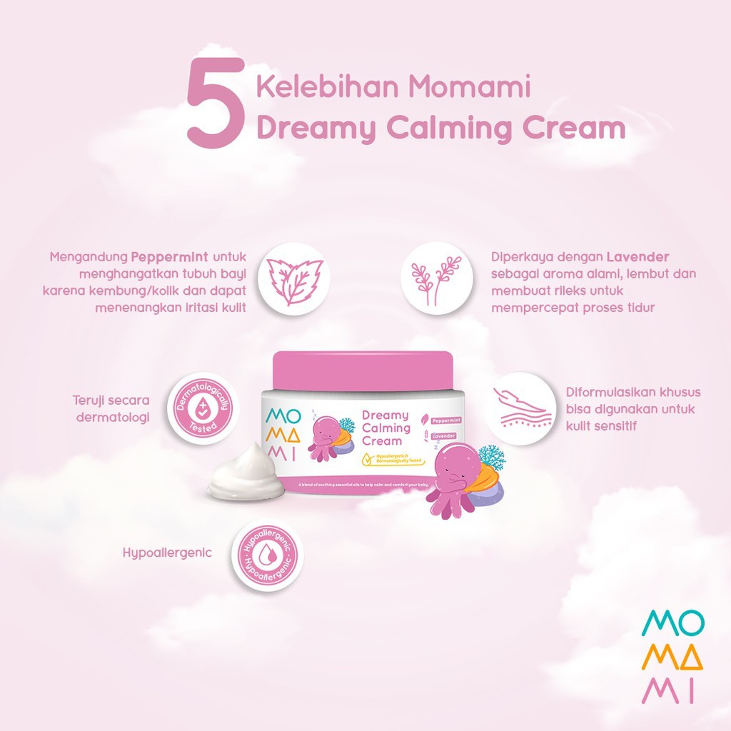 MoMaMi Dreamy Calming Cream 50gr / Cream Bayi