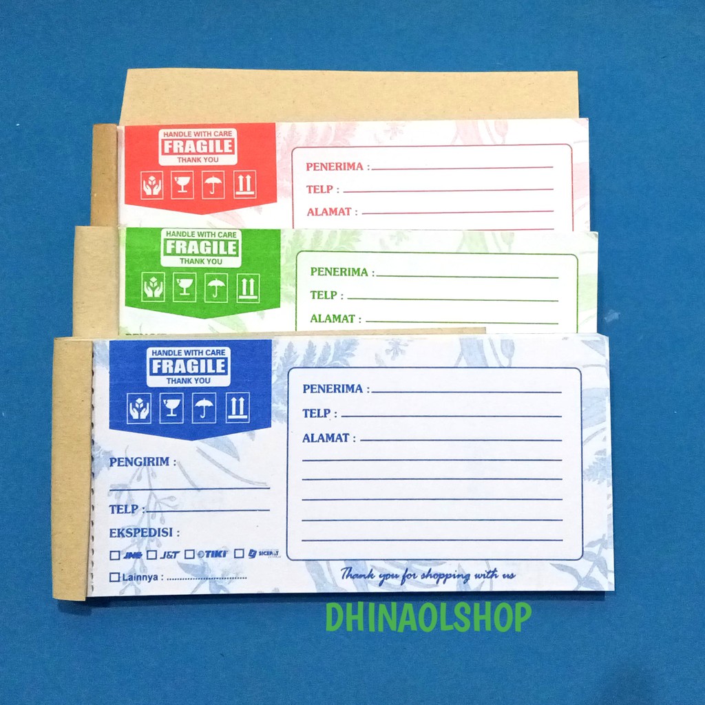 

label pengiriman olshop muah