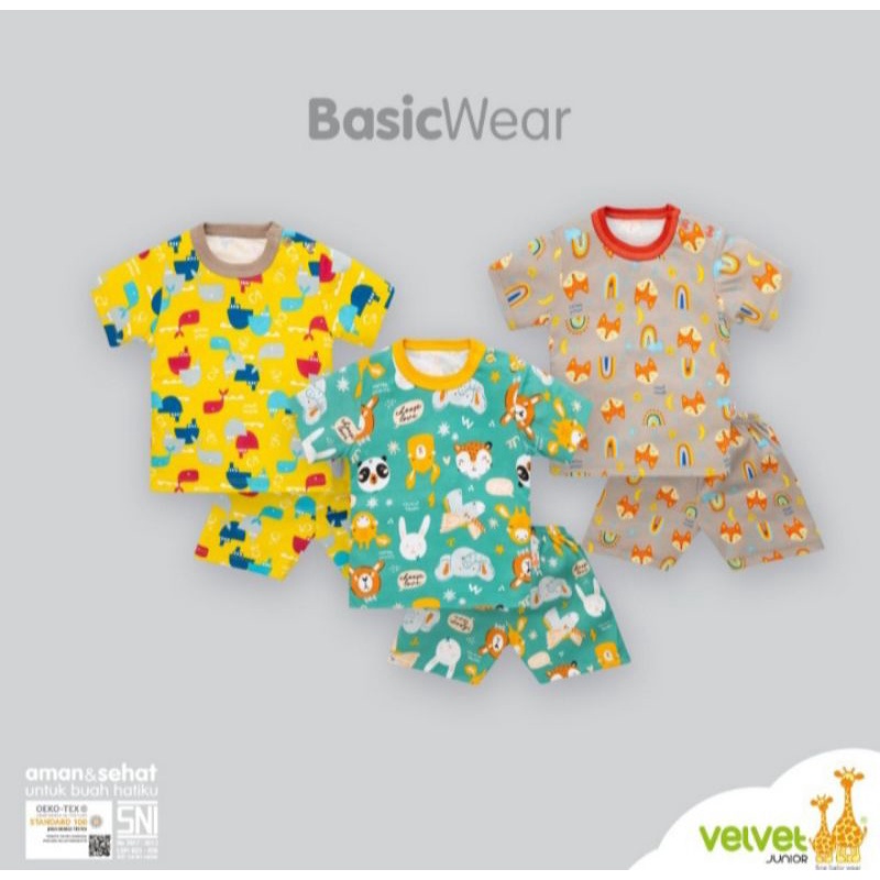 Stelan Velvet Pendek Motif Gems In The Sky