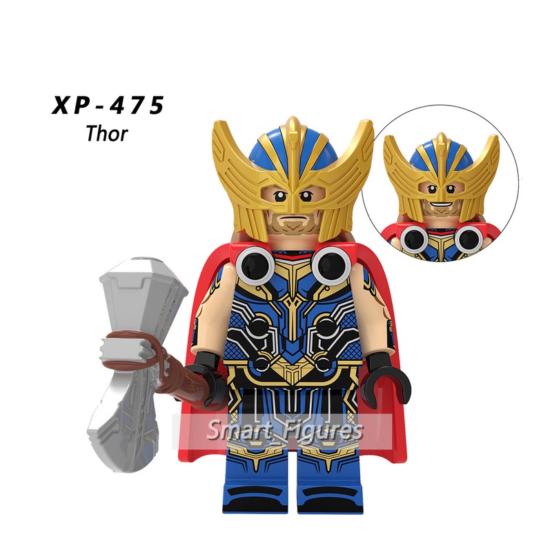 Marvel Mainan Action Figure Minifigures Thor 4 Janester Zeus Korg Valkyrie Heimdall Star Lord Untuk Koleksi