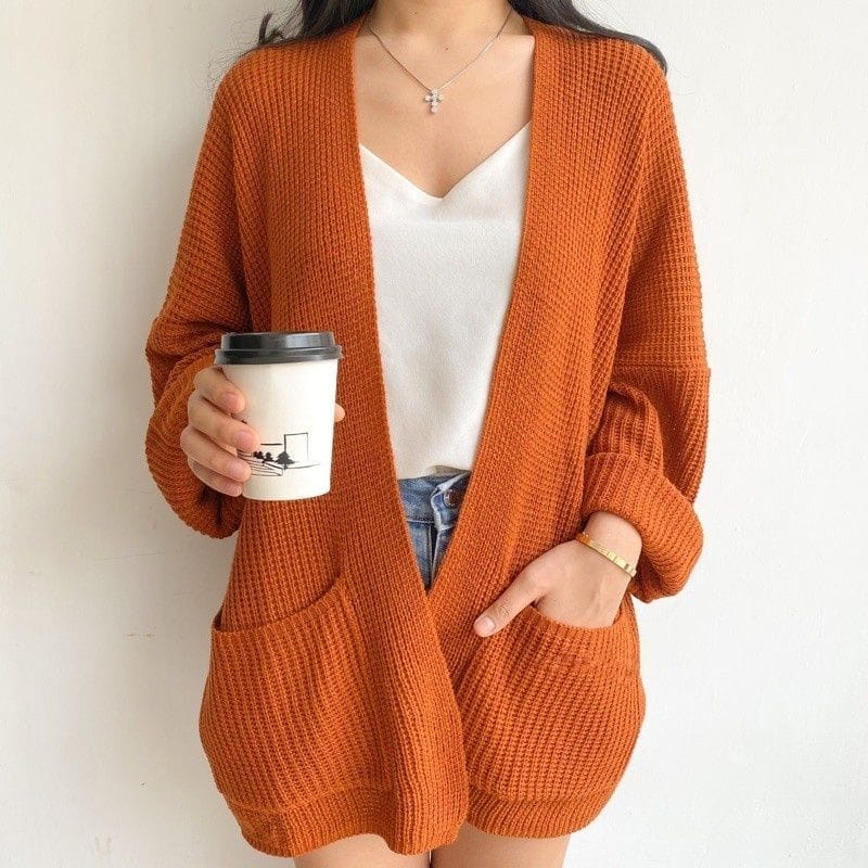 Cardigan Rajut Wanita Oversize / Loocy Cardy / Cardigan Rajut 7get Tebal Premium-4