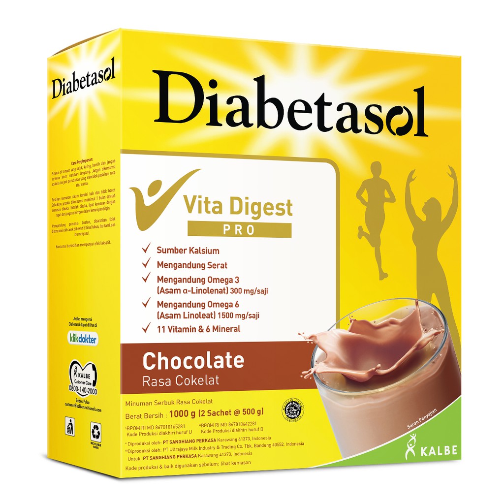 DIABETASOL VANILA [950 gr] 1000 GR/ DIABETASOL COKLAT 1000 GR/1000gr/1kg