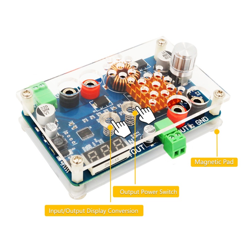 Btsg ADJ Voltage DC-DC 5-32V to 5-45V Step Down Led Modul Konverter Daya Step Down