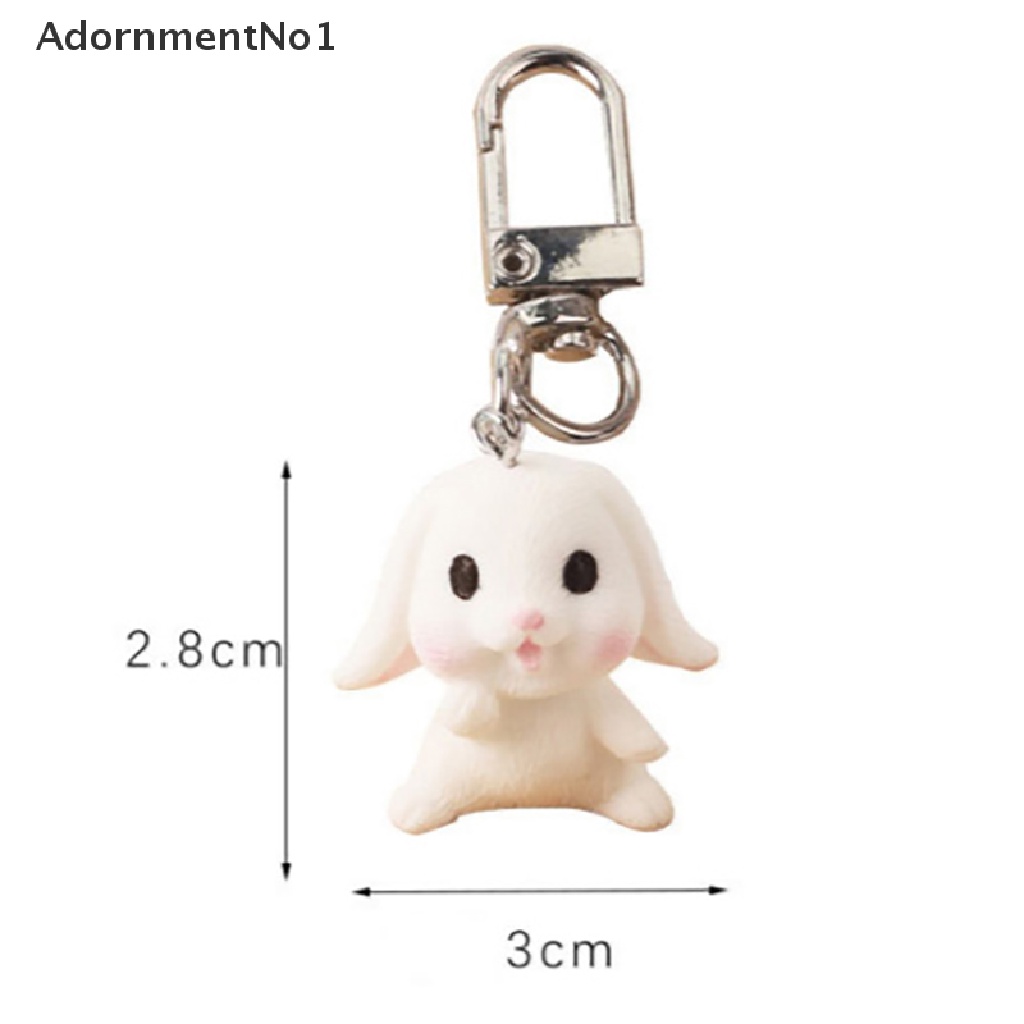 [AdornmentNo1] Cartoon Rabbit key Chain INS Girl Cute Car Key Chain Student Bag Pendant [new]