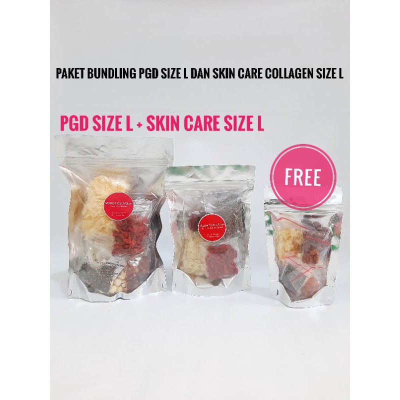 Paket Bundling Peach Gum Dessert size L dan Skin Care Collagen Dessert Free 1 pack spt gbr