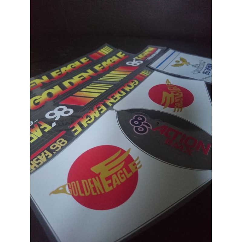 Stiker Decal Sepeda BMX OS Golden Eagle Guset Tutup