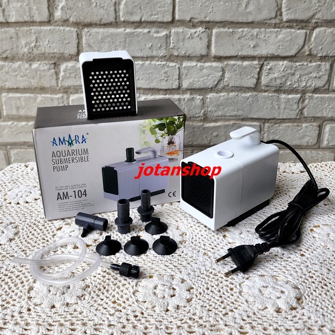 AMARA AM 104 AM104 mesin pompa air celup aquarium aquascape kolam ikan hidroponik AM-104