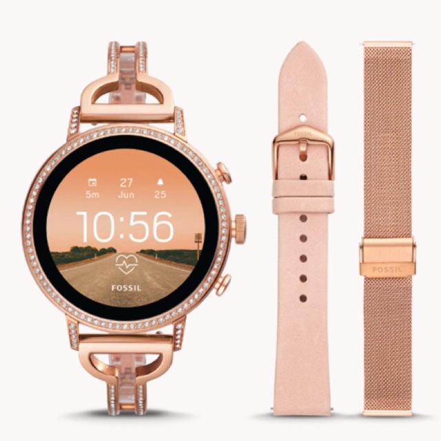 Fossil smartwatch gen 4 rose gold blink set FTW6030SET