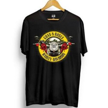 KAOS HARLEY DAVIDSON X GUNS N ROSES PREMIUM ORIGINAL