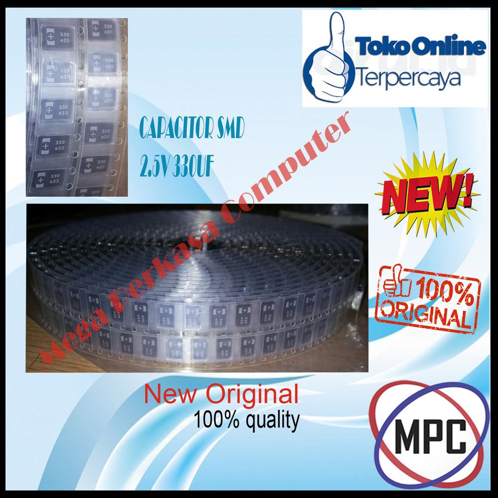 Jual Capacitor Capasitor Kapasitor 330uf 330 Uf Tantalum