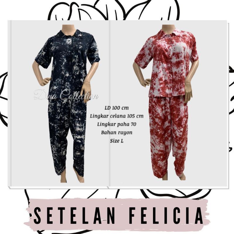 setelan felicia uk l