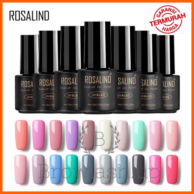 (Pt3) 41-58 ROSALIND soak off gel polish 7ml uv led lamp kutek gel rosalind 7ml