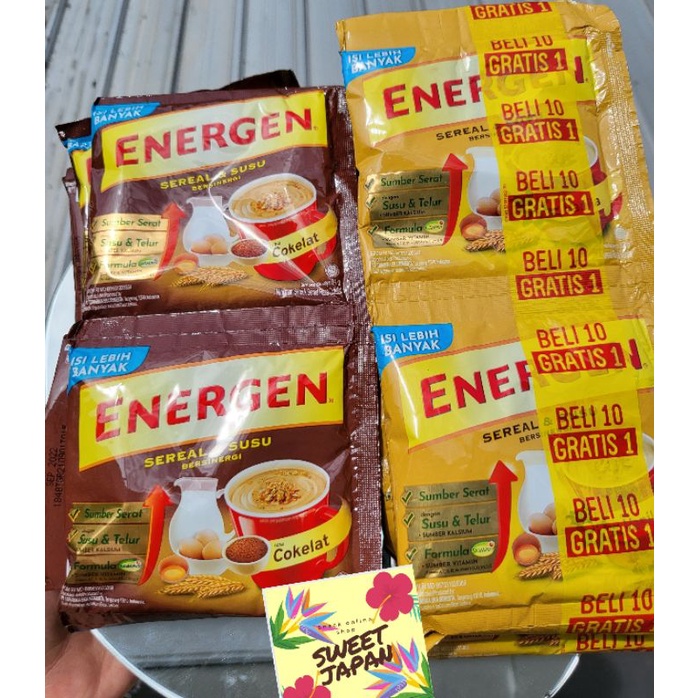 PROMO!!!!!!  MURAH!!!!  ENERGEN SACHET ISI 10 BUNGKUS kemasan baru gede