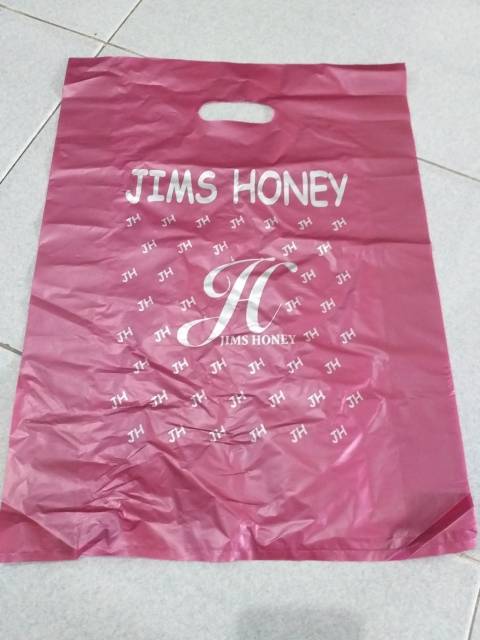 Plastik jimshoney besar  35x40per lembar