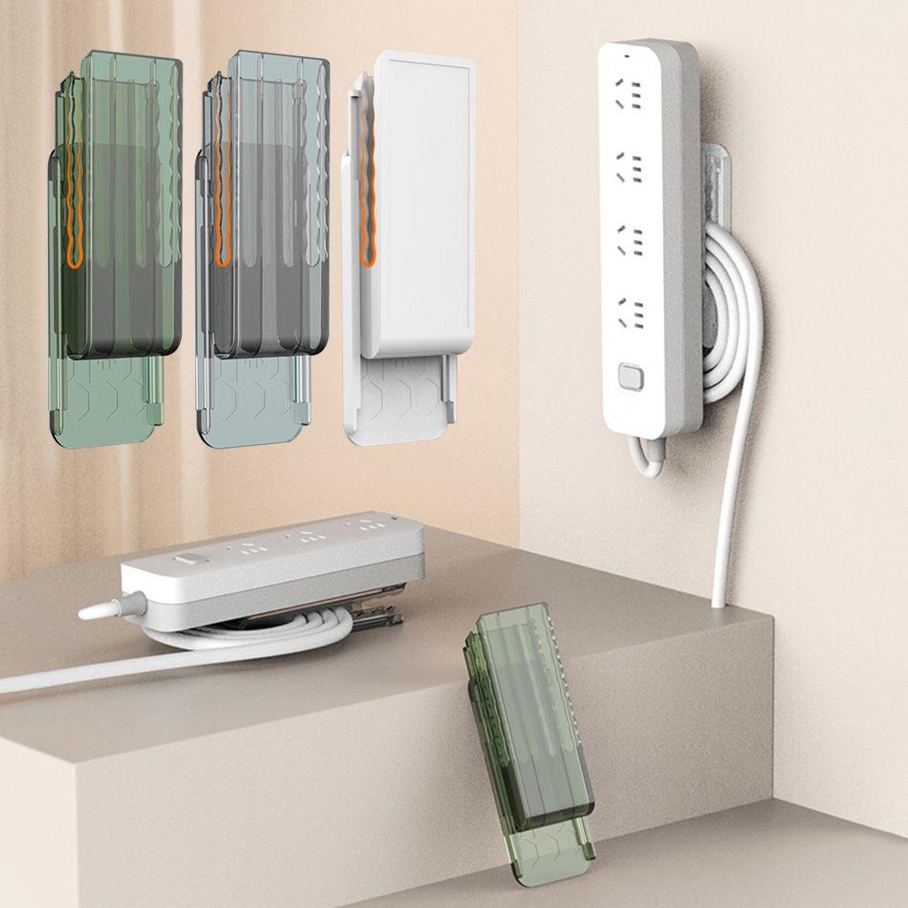 Solighter Socket Holder Self-adhesive Penggulung Tempel Dinding Kabel Socket Organizer