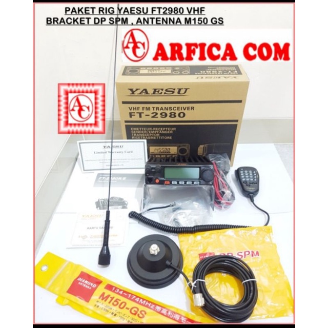 PAKET RADIO RIG YAESU FT2980 FT 2980 BREKET MAGNET DPSPM ANTENA M150