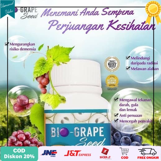 

❤COD❤ Bio Grape Seed made in French kolestrol & anti oksidan