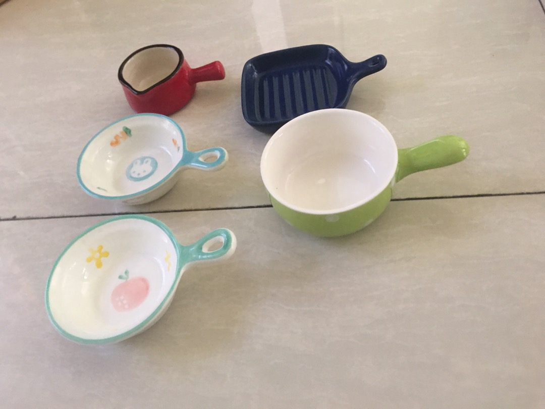 Piring Saos Mini Keramik Motif Kartun