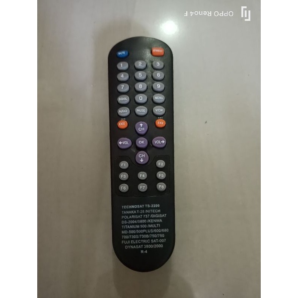 REMOTE PARABOLA DIGITAL R-4, TECHNOSAT TS-2200, TANAKA T-28,DLL,SESUAI GAMBAR