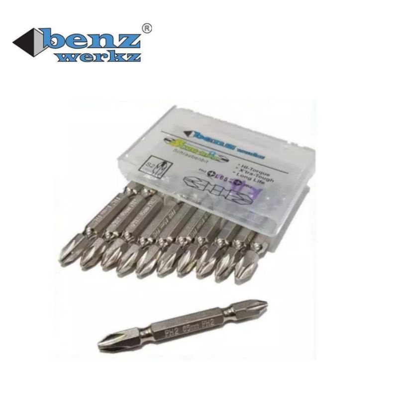 BENZ Mata Obeng Angin PH2 Screwdriver Bits Magnet PH 2 65 Mm Screwdrivber Murah