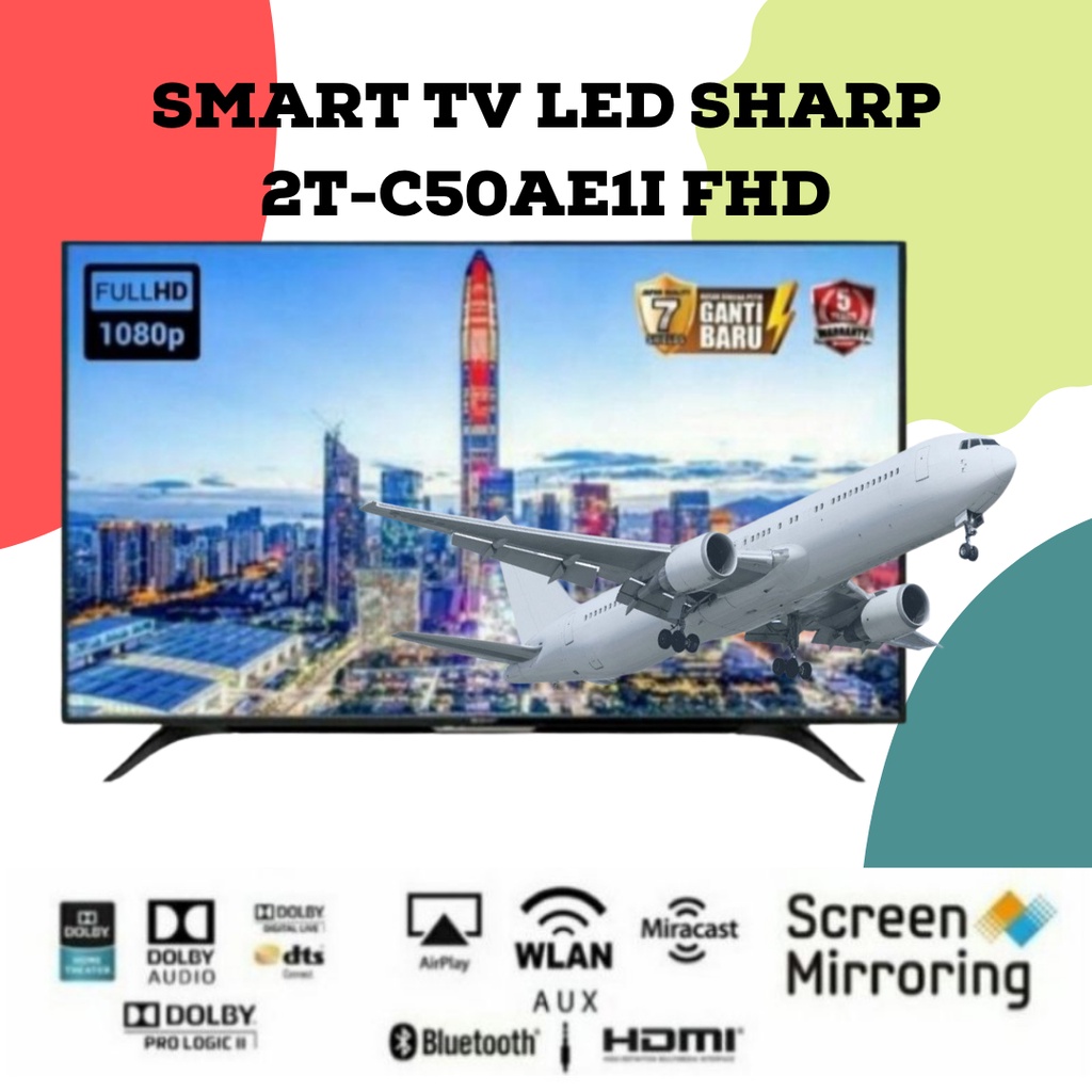 Jual LED TV SHARP 2TC50AE1i 50 INCH 50AE1I 50AE GARANSI 5 TAHUN SMART