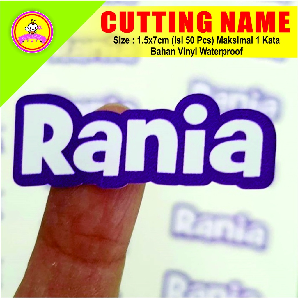 

Sticker CUTTING NAME display 4