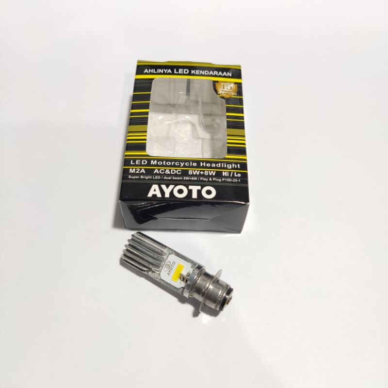 Lampu Depan LED Ayoto H6 Bebek Dan Matic Led Headlamp Ayoto Original 2led