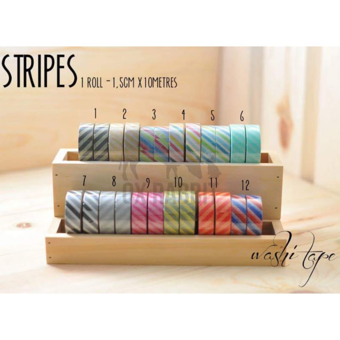 

Cuci Gudang Stripes Washi Tape Limited