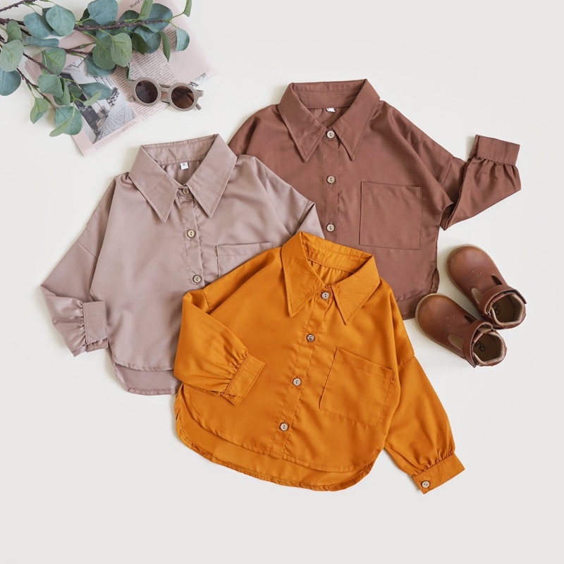 KENNA OVERSIZED SHIRT / KEMEJA ANAK UNISEX / KEMEJA OVERSIZED