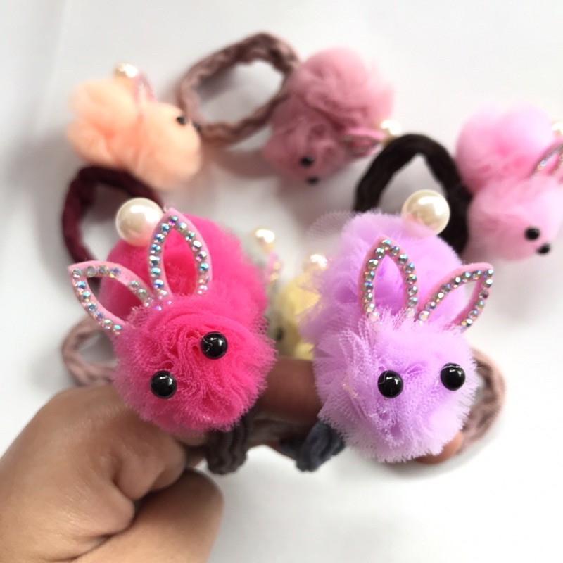 IKAT RAMBUT ANAK KELINCI KAIN TILE