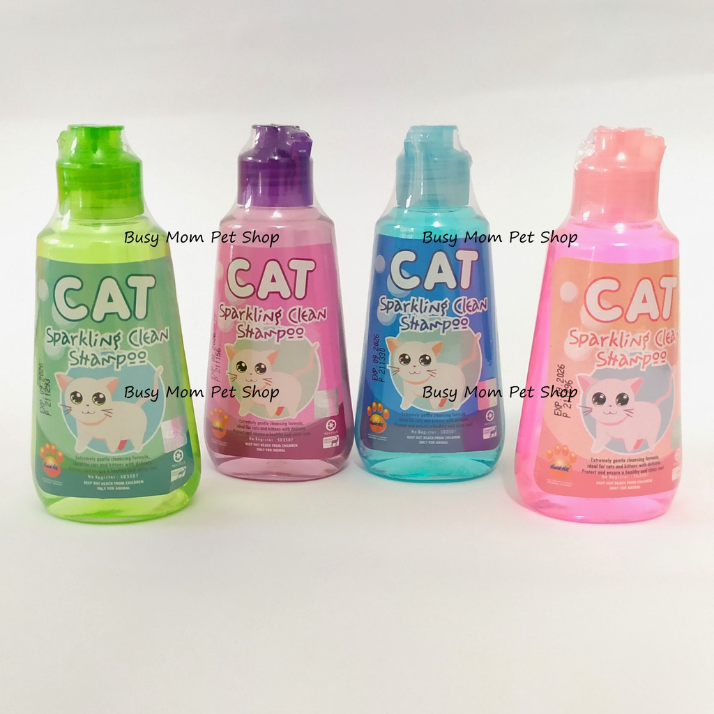 Sparkling Clean Cat Shampoo Kucing Wangi Parfum Shampo 2 in 1 dengan Kondisioner 150ml 150 ml