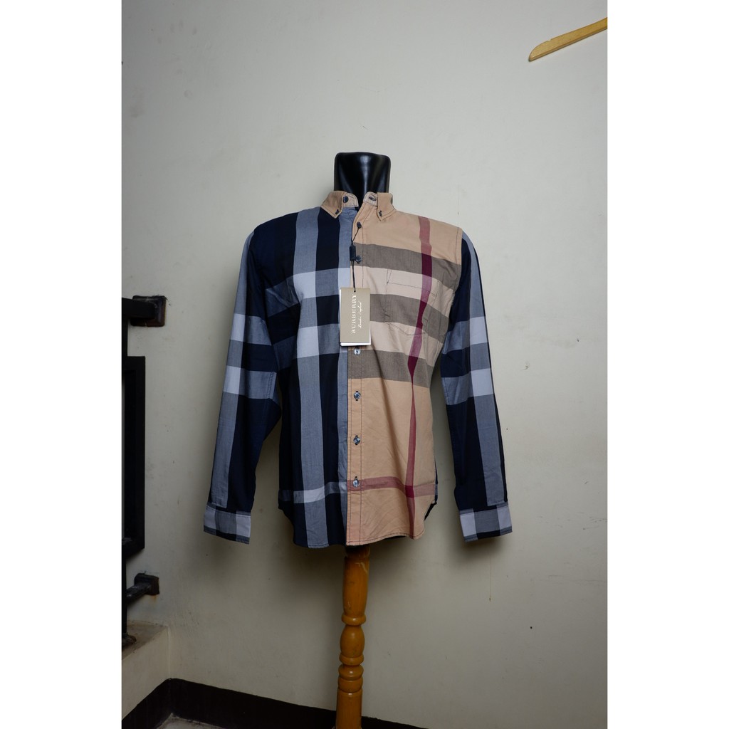 Hem Burberry pria Kemeja Lengan panjang burberry - M