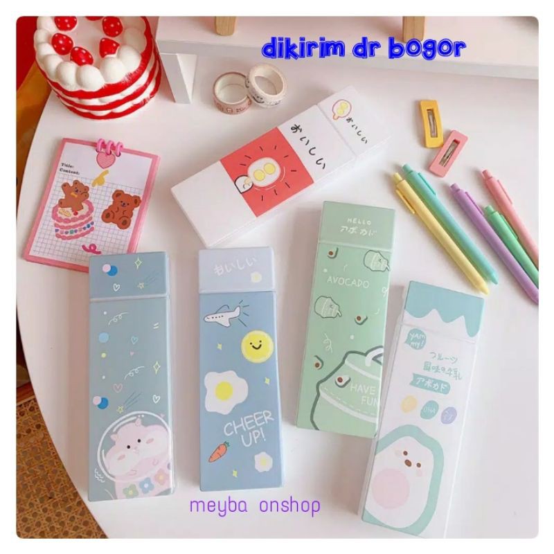 

Tempat Pensil Transparant Motif 2 Space