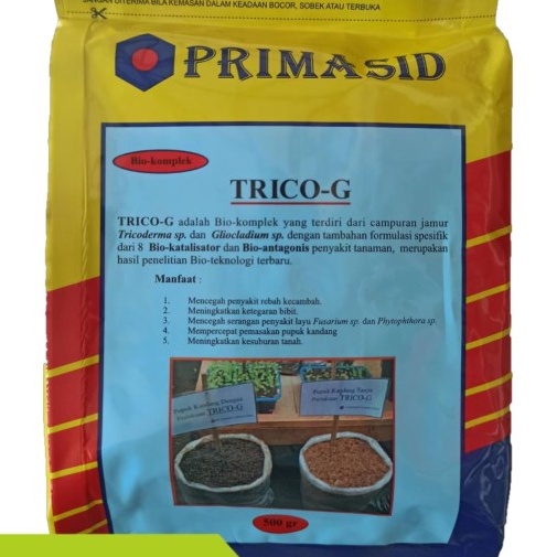 Pupuk Fungisida Trico G Bio Komplek Tricoderma sp 500 Gram ready stock