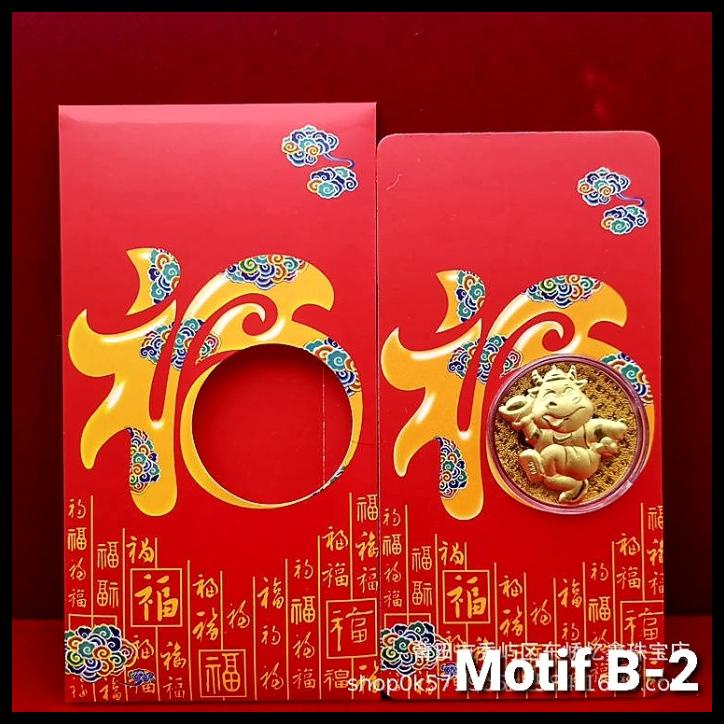 

Angpao Emas Kerbao 2021 Angpau Koin Emas Gold Plated Murah Ampao Kebo