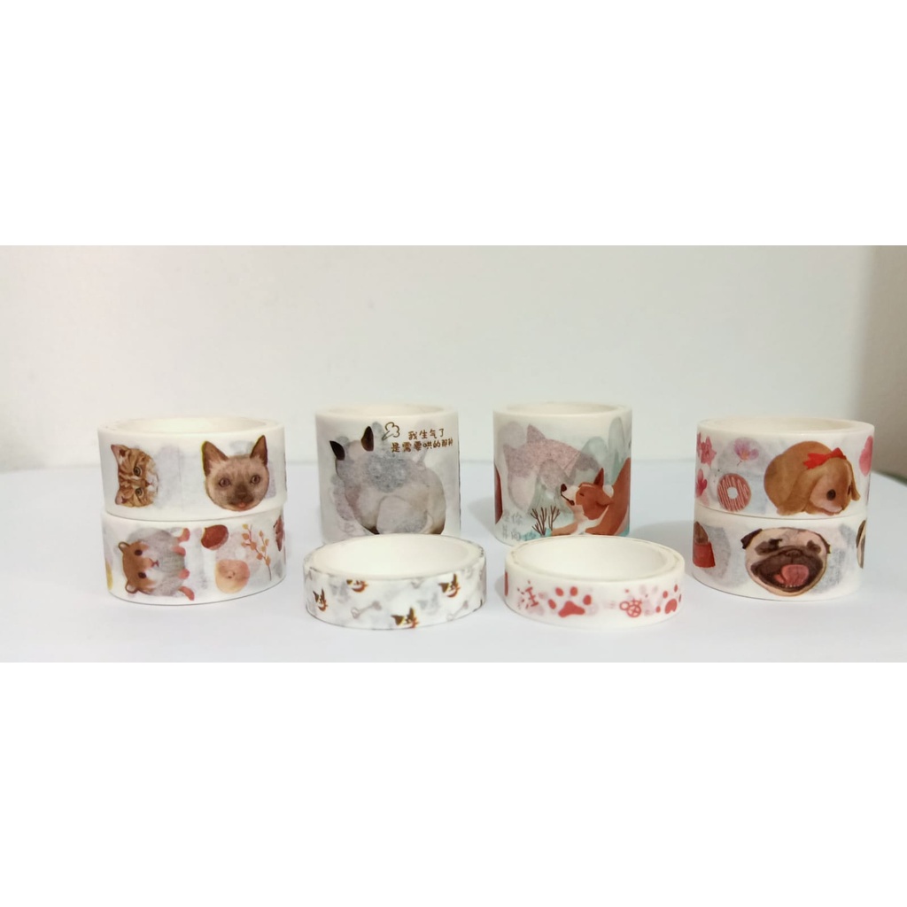 

Washi tape / selotip motif animal